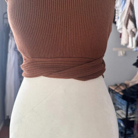 Sovere | Revolve | Drift Knit Tank | Choloate | Size XS - Picture 4 of 7